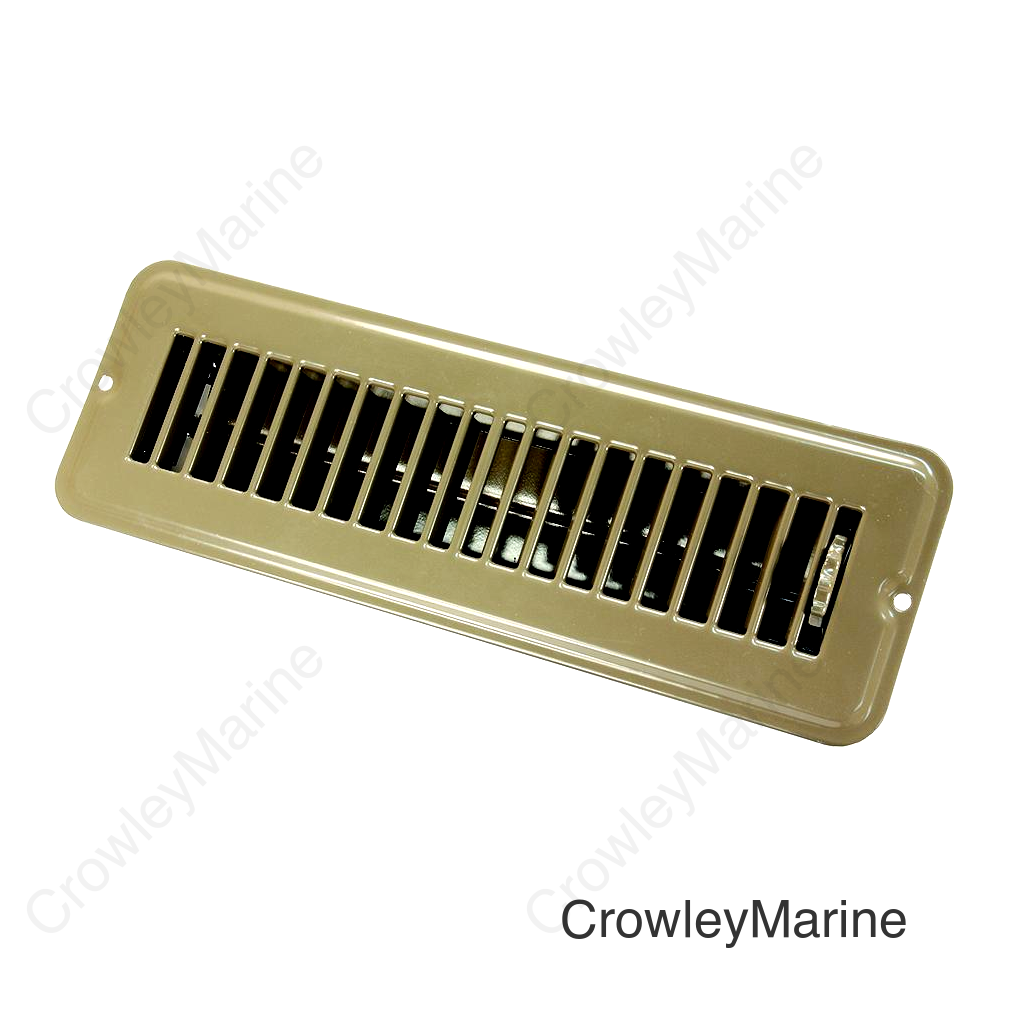 JR Products Metal Floor Registers, Brown Dampered