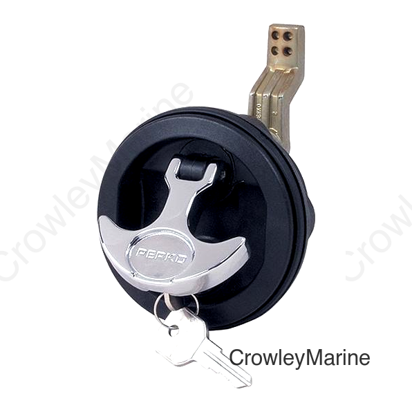 T Handle Flush Lock, Black
