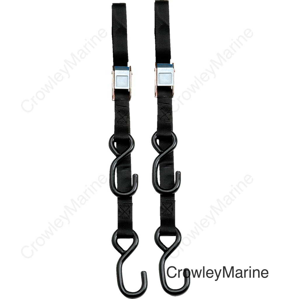 TIE DOWN 1.5"STD BLK PR