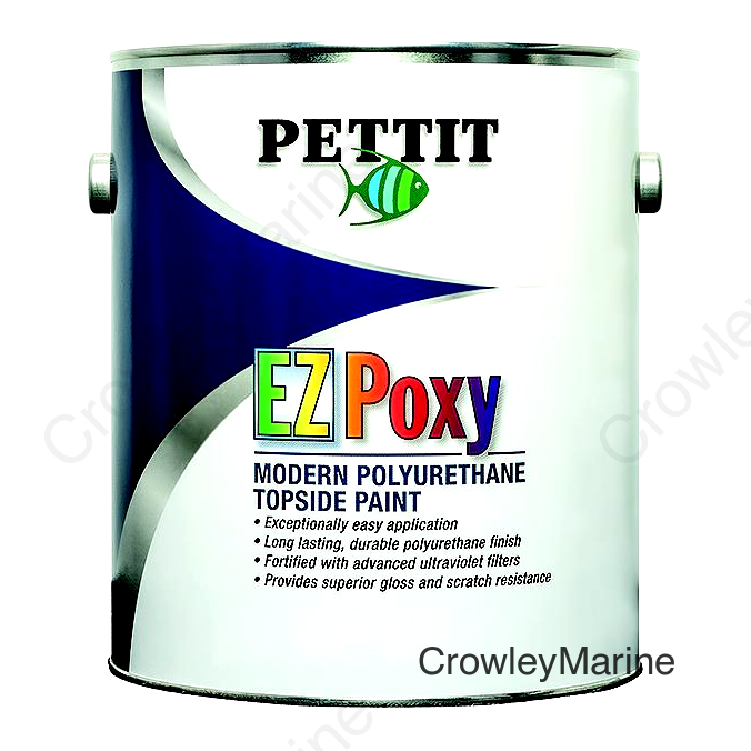 Pettit EZ-Poxy Polyurethane Topside Finish, Mediterranean White-Qt.