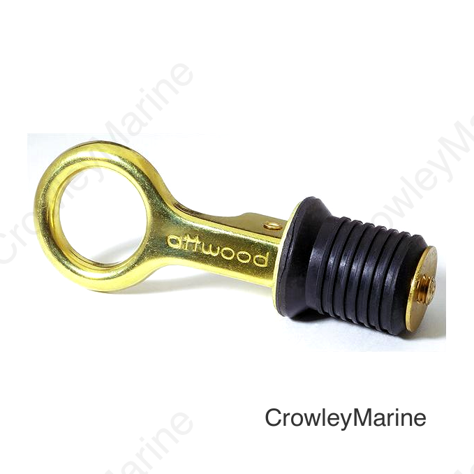 Attwood Brass Snap-Handle Drain Plug Without Chain