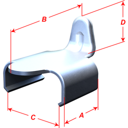 Guide Track Clips - 0.625" Clip Length - 10 Pack thumbnail-1