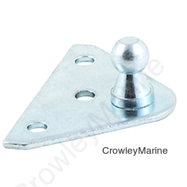 FLAT GAS PROP BRACKET (1/CTN) - Flat Shaped; Straight; 10 Millimeter Ball Stud; 3 Holes (RV0000097)