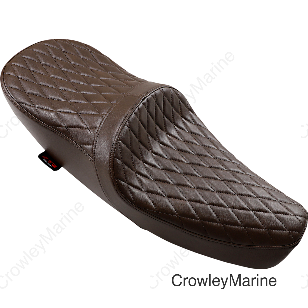 SEAT LOW TR DIAM BRN/VNYL