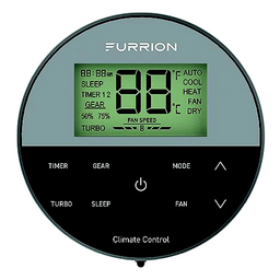 Furrion 2024047199 Chill® Thermostat, Single-Zone, 3 Fan Speed, Grey/Black