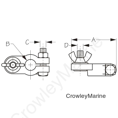 Battery TRMNL Position WNG NUT STL (415212-1)