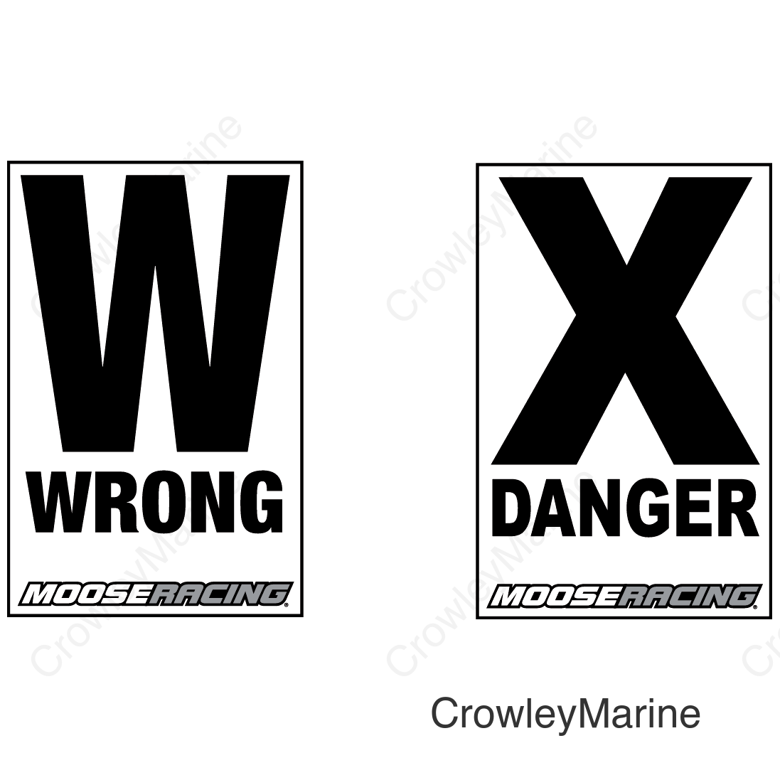 COURSE-ARROW, DANGER/WARN