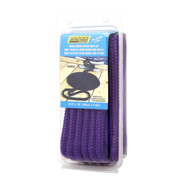 Seachoice Double-Braid Nylon Dock Line w/ Eye Splice, Pre-Shrunk, Heat Stabilized, 3/8 In. X 15 Ft., Purple thumbnail-2