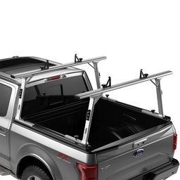 Thule TracRac SR Sliding Overhead Truck Rack - Full Size (RACK ONLY/Req. SR Base Rails) - Silver thumbnail-5