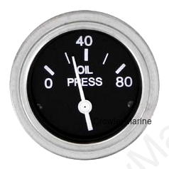 Heavy Duty Series Oil Pressure Gauge, 0-80 psi