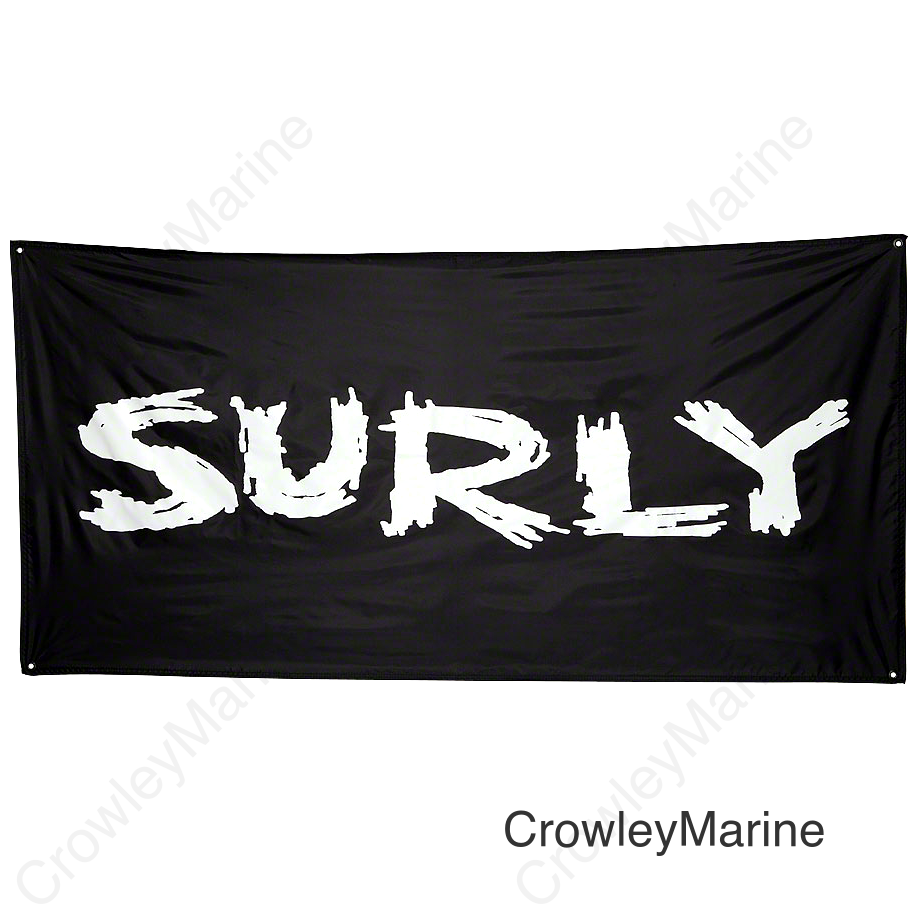 Surly Banner: Black 36 x 72