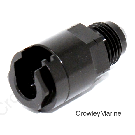 Torque Solution Locking Quick Disconnect Adapter Fitting: 3/8in SAE to -8AN Male Flare