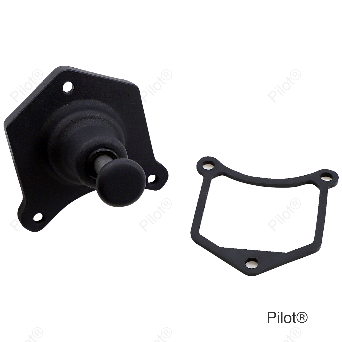 Solenoid End Cover - Starter Buttons - Black