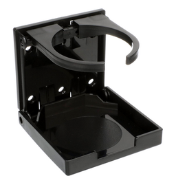 Seachoice Folding Drink Holder, Adjustable, Boat, Black thumbnail-1