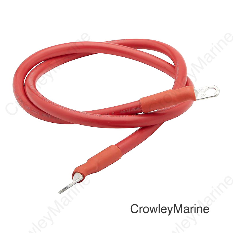 Seachoice 2 AWG Marine Grade Cable, Red, 4 Ft.