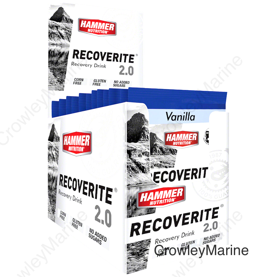 Hammer Nutrition Recoverite 2.0 Recovery Drink - Vanilla 12 Single Serving Packets