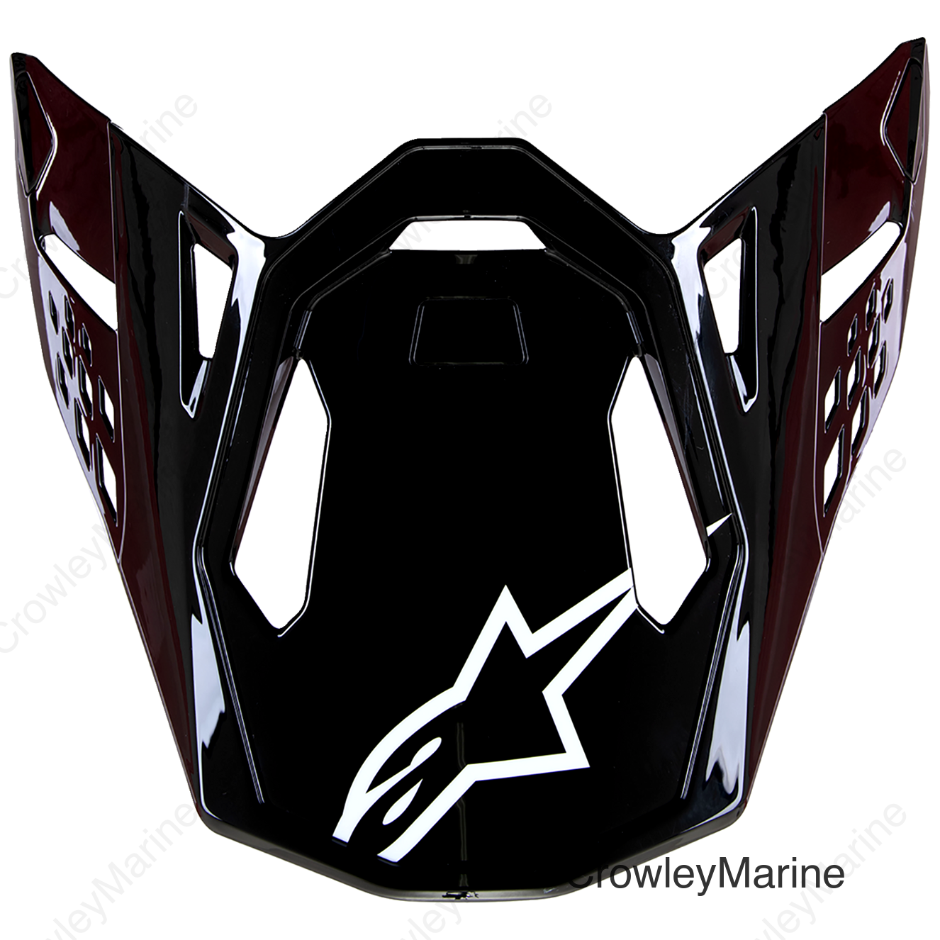 Supertech M10 Visor - Solid - Gloss Black Carbon