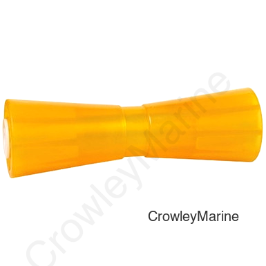 Marine Roller V-Type 12" Amber PVC, 5/8" Hole (404904)