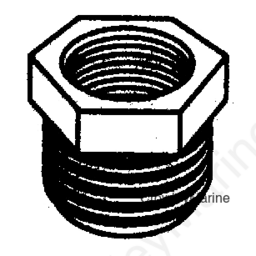 PLASTIC HEX BUSHING 3/4 X 3/8 thumbnail-0