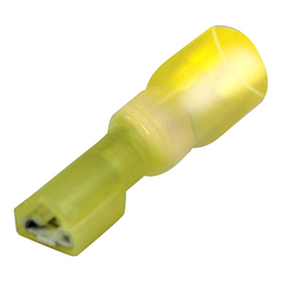 Seachoice Heat Shrink Insulated Disconnect, Marine Grade Heat-Shrinkable Female Disconnect Terminals, Yellow, Pack of 25, 12-10 Wire Range thumbnail-4