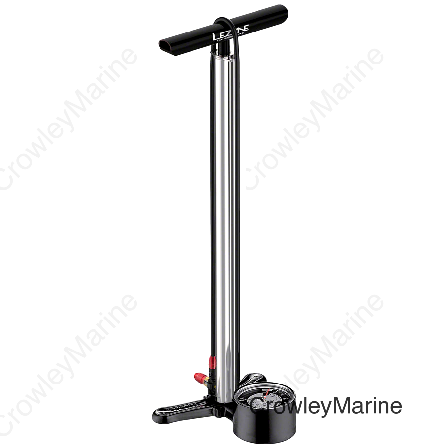 Lezyne Alloy Floor Drive Pump Standard Length: ABS-1 Chuck Silver