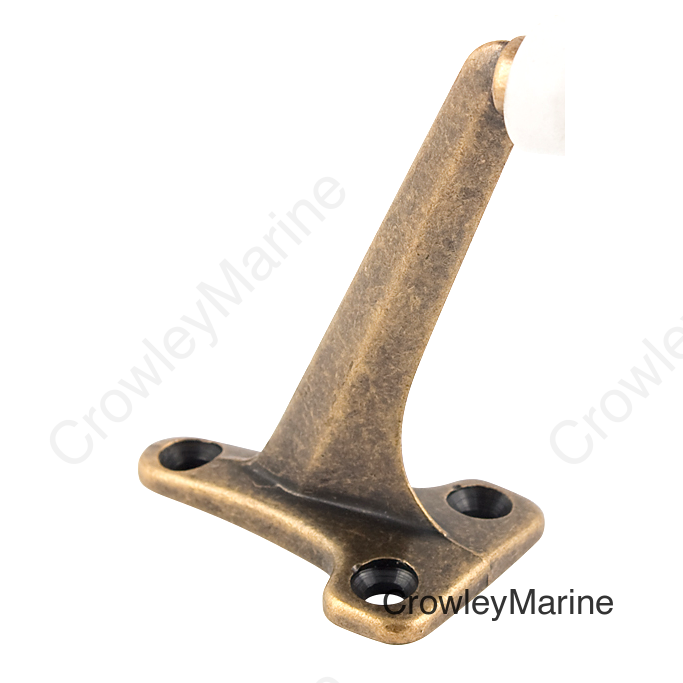DOOR STOP FLOOR MT-ANT BRASS EA