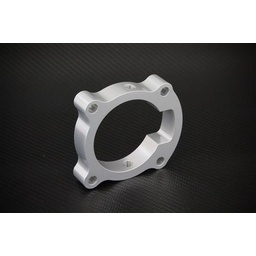 Torque Solution Throttle Body Spacer (Silver): Hyundai Genesis Coupe 2.0T 2010-2012 thumbnail-1