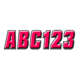 Hardline 2" Factory Matched Snowmobile Registration Kits, Red/Black thumbnail-0