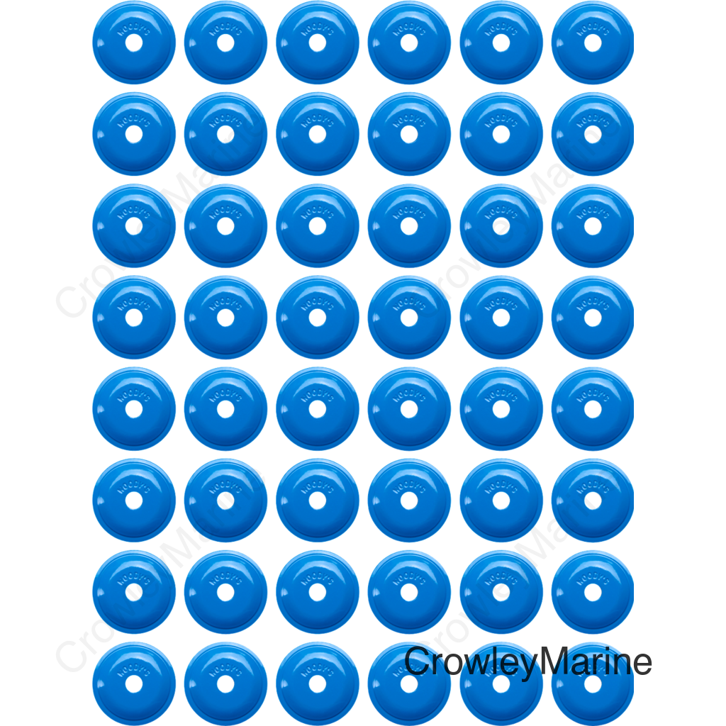 Support Plates - Blue - Round - 48 Pack