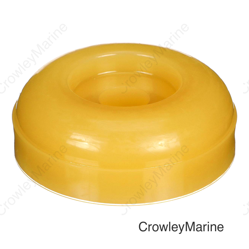 Seachoice Roller, End Cap, 3-1/2 in., TPR, Gold