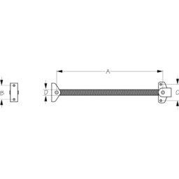 SeaDog 321670 Hatch Spring with Internal Cable | Formed 304 Stainless Steel | #10 Fastener thumbnail-1