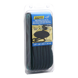 Seachoice Double-Braid Nylon Dock Line w/ Eye Splice, Pre-Shrunk, Heat Stabilized, 3/8 In. X 20 Ft., Forest Green thumbnail-1