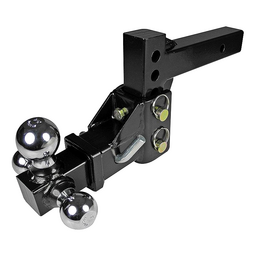 Seachoice Adjustable Trailer Hitch Drop, Tri Ball Mount Solid, 2 in. Shank, Black Finish thumbnail-6