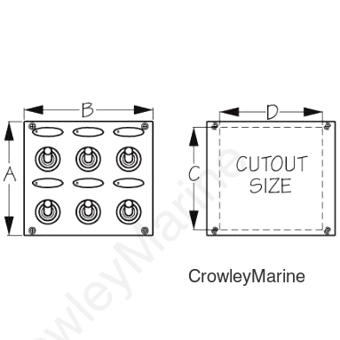 TOGGLE SWITCH(6) PANEL
