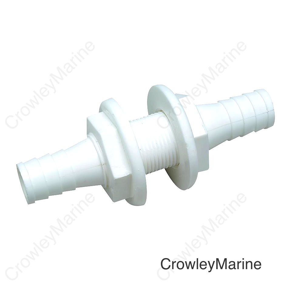 Seachoice Double-Ended 3/4" x 3/4" Thru Hull Connector For Hose