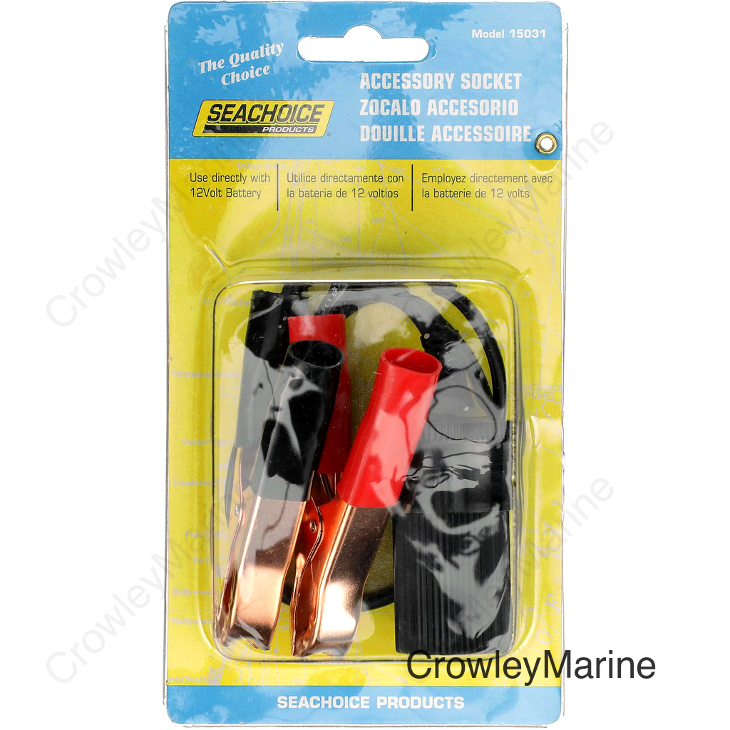 Seachoice Adapter Plug to Battery Cigarette Lighter, 12V