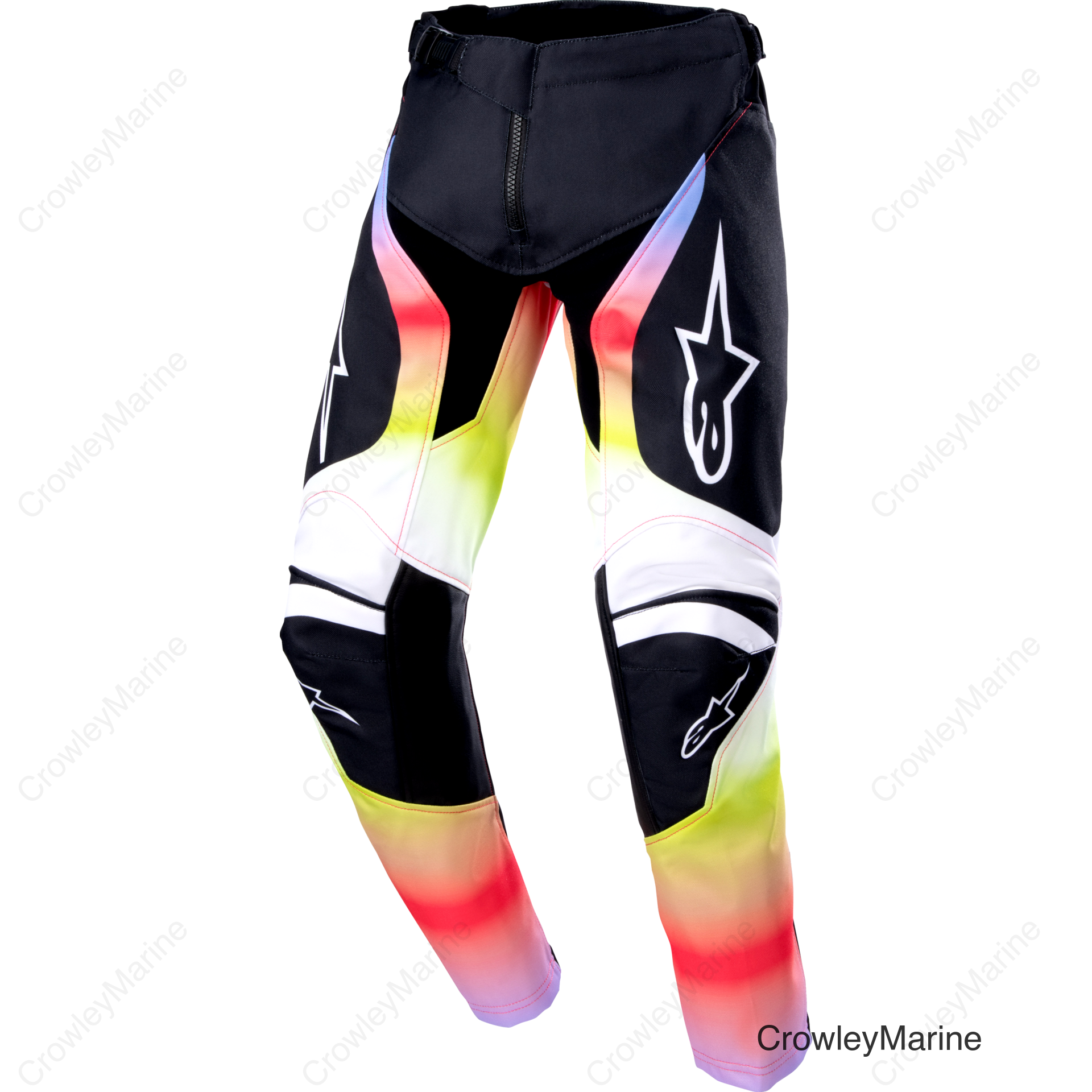 YOUTH RACER SEMI PANTS BLACK/MULTI COLOR 24