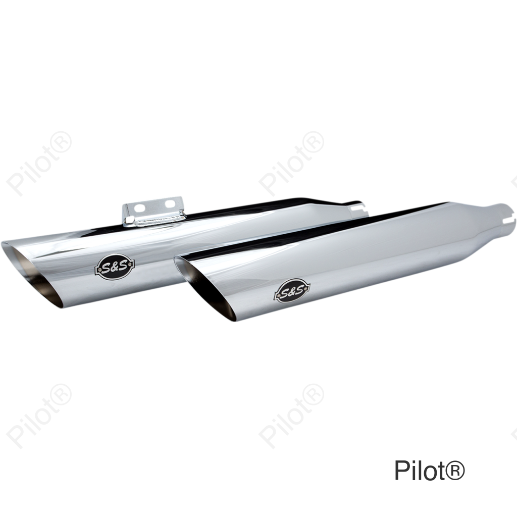 Slash Cut Mufflers - 50 State - Chrome