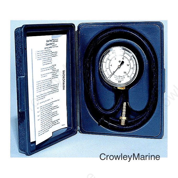 Camco 10389 Gas Pressure Test Kit (Includes Gauge, 30" Hose and Tap Fitting in Case)