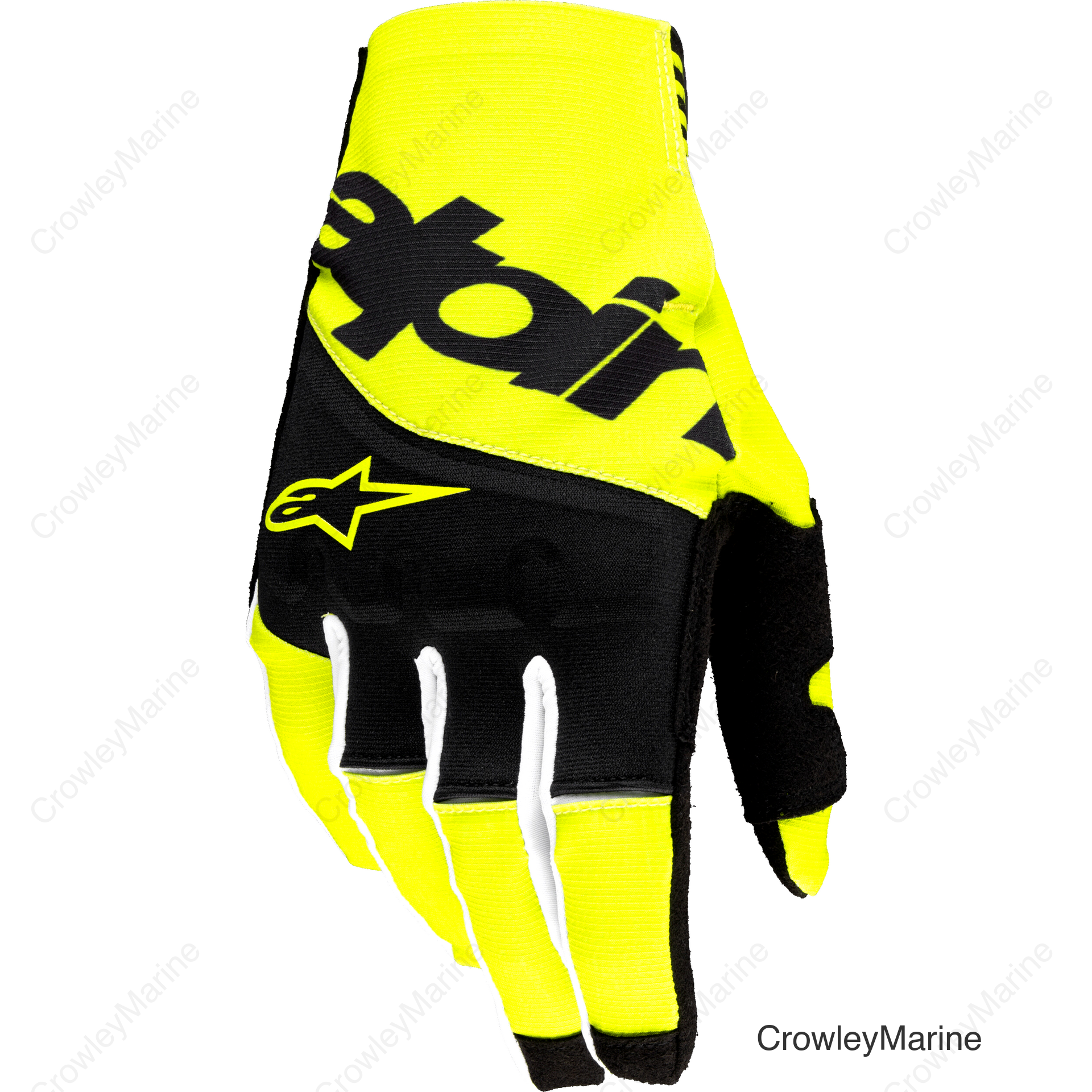 TECHSTAR GLOVES BLACK/YELLOW FLUO 2X