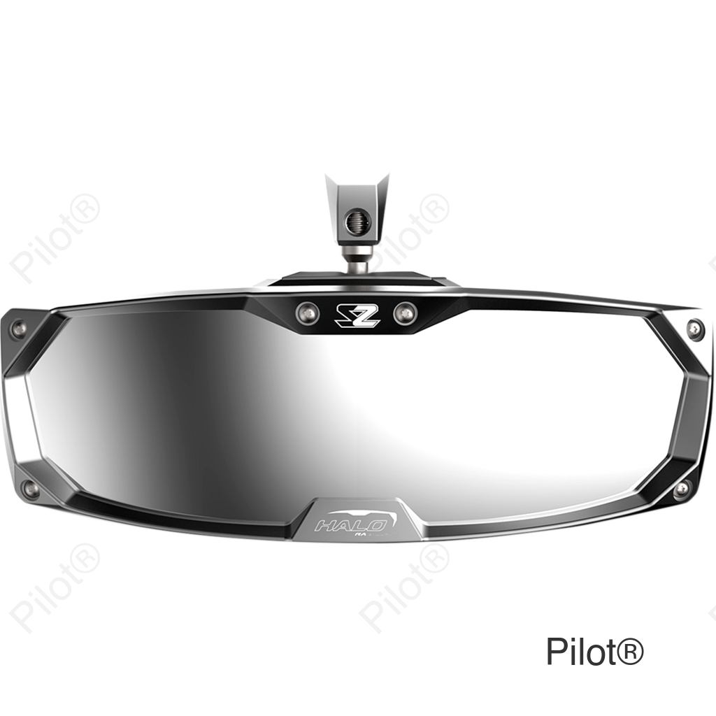 Mirror - Halo R - Rear View - Rectangle - Silver - Pro-Fit