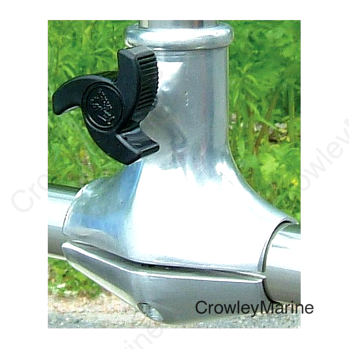 Taylor Stainless Steel Rail Mount Flag Pole Socket For 1" Diameter Flag Poles
