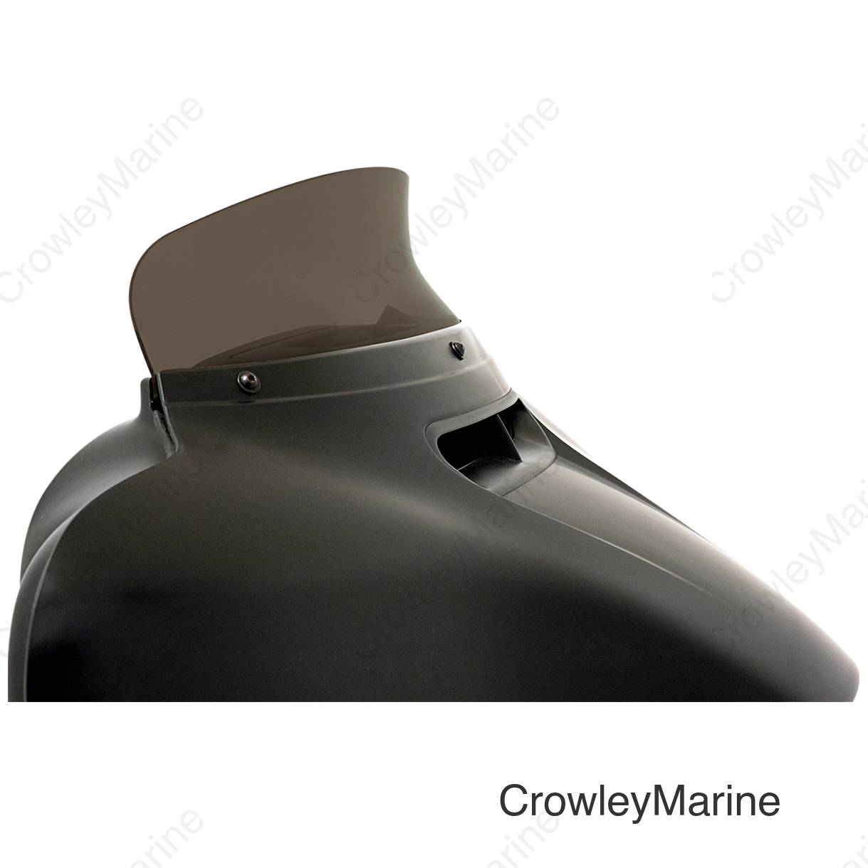 Spoiler Windshield - 4-1/2" - Smoke - FLH