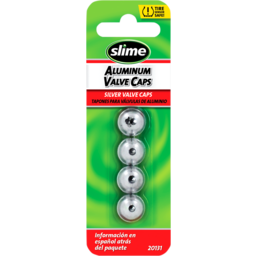 Valve Stem Caps - Silver - 4 Pack