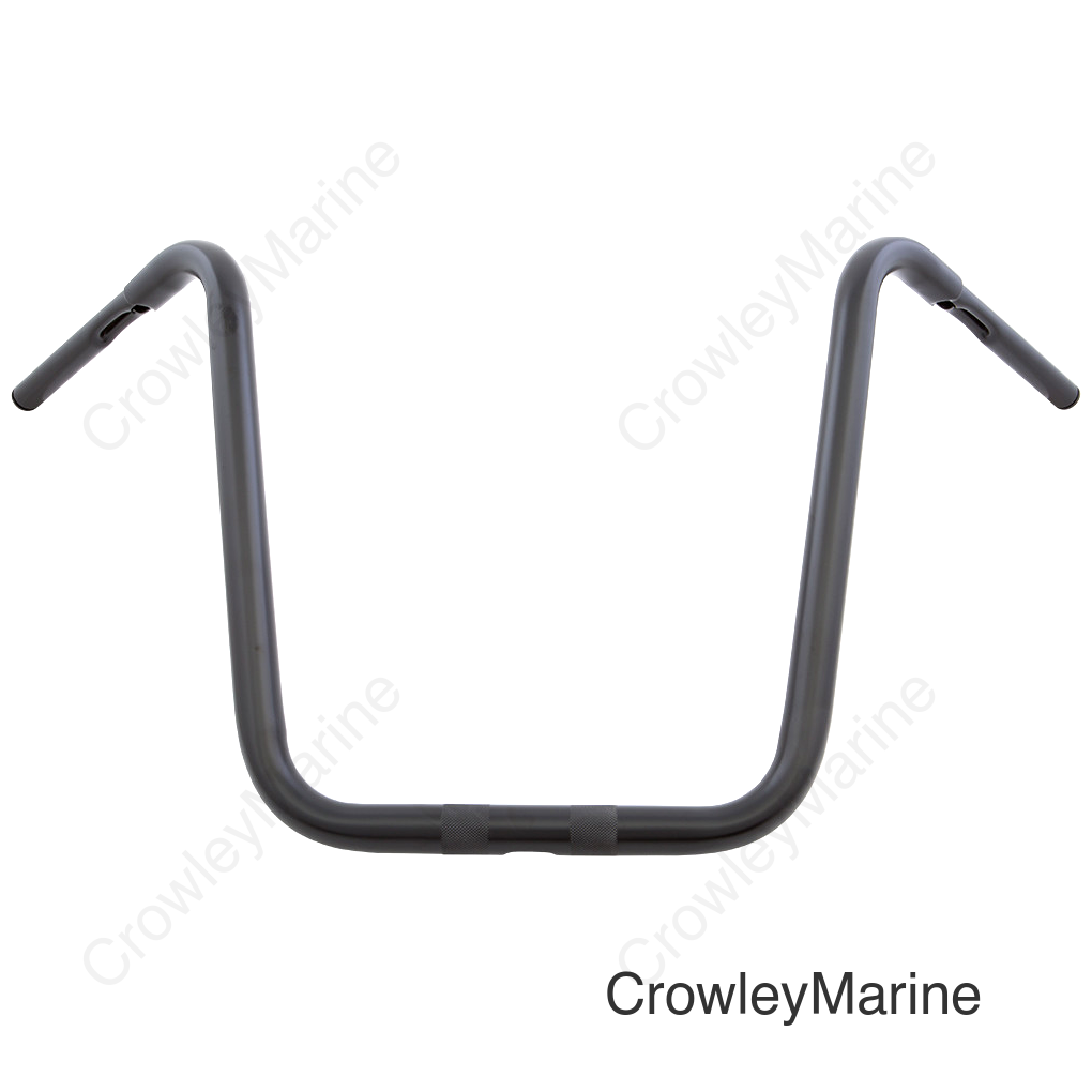 APE HANGER 1-1/4" BLACK 18" 1.25" THRU CLAMP -CABLE