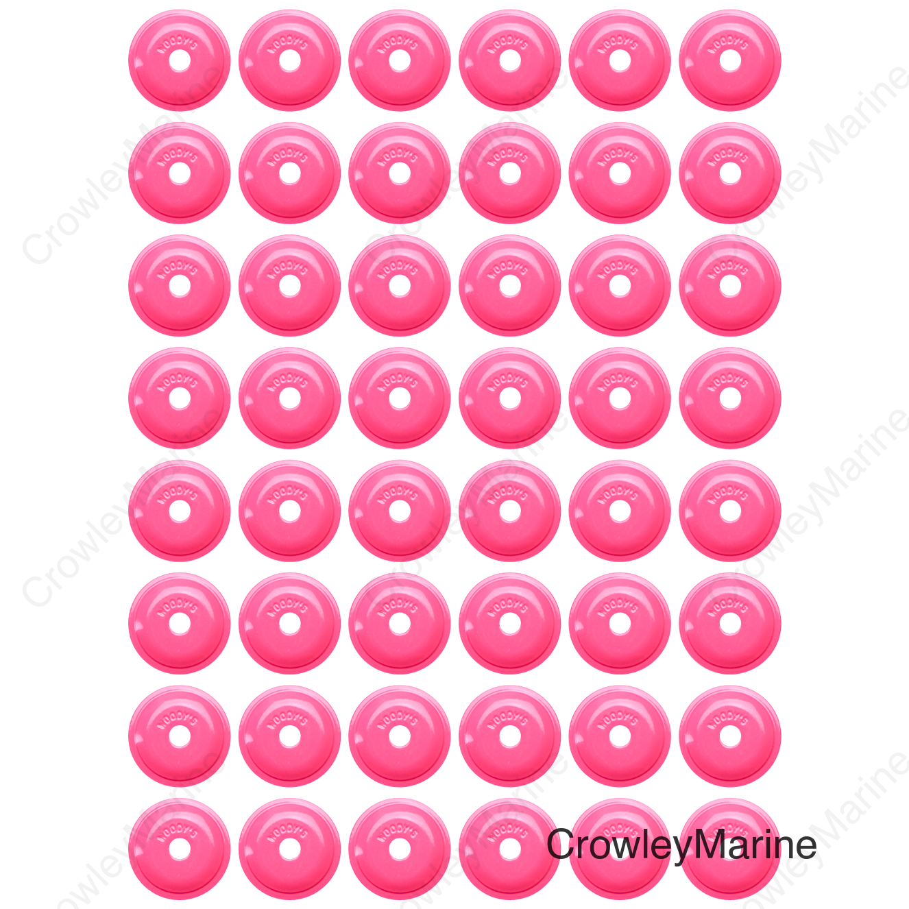 Support Plates - Pink - Round - 48 Pack