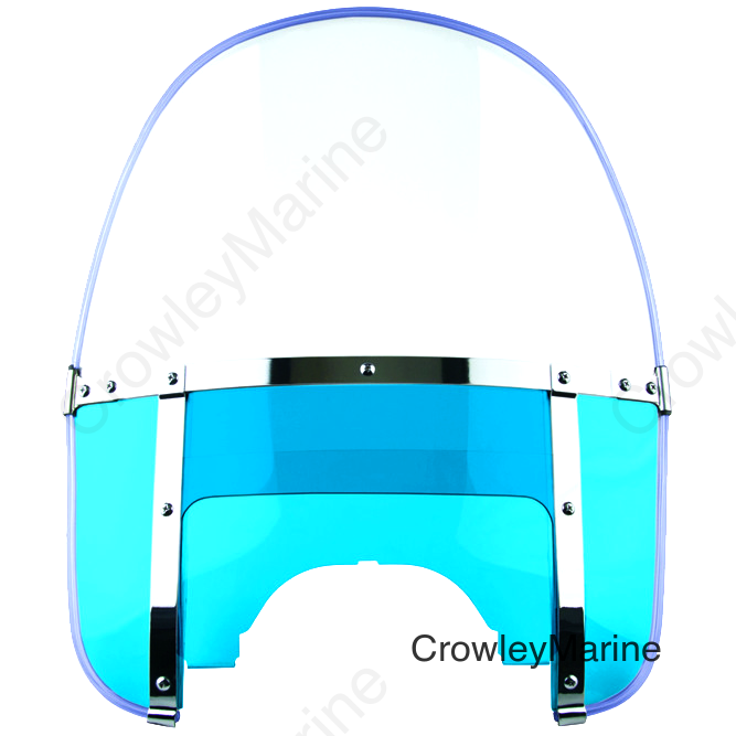 HERITAGE BEADED WINDSHIELD BLUE ADJUSTABLE WINDOW