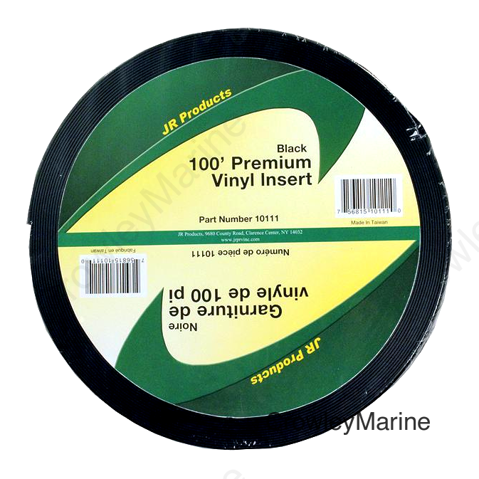 JR Products Vinyl Insert - Premium, 100' Black