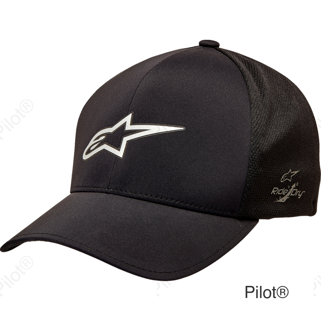 Ageless Mesh Delta Hat - Black - Small/Medium