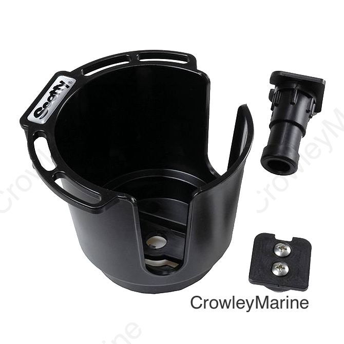 Scotty XXX Drink Holder w/Bulkhaed/Gunnel/Rod Holder Mt., Black, 12/case